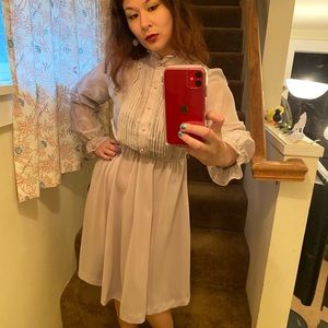 Vintage high neck dress